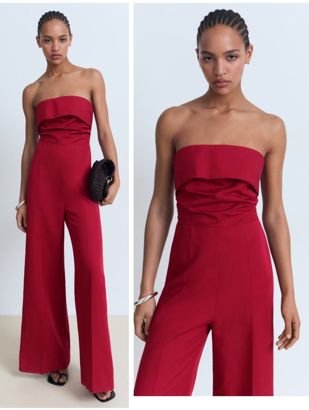 MANGO Strapless jumpsuit